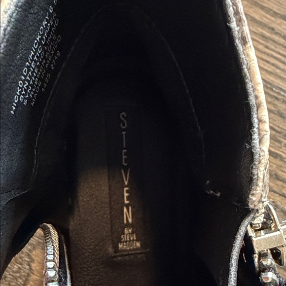 Steve Madden Python Print Ankle Booties - Picture 2 of 5